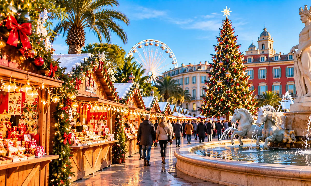 Illustrazione di progetto per Villaggio di Natale di Nizza