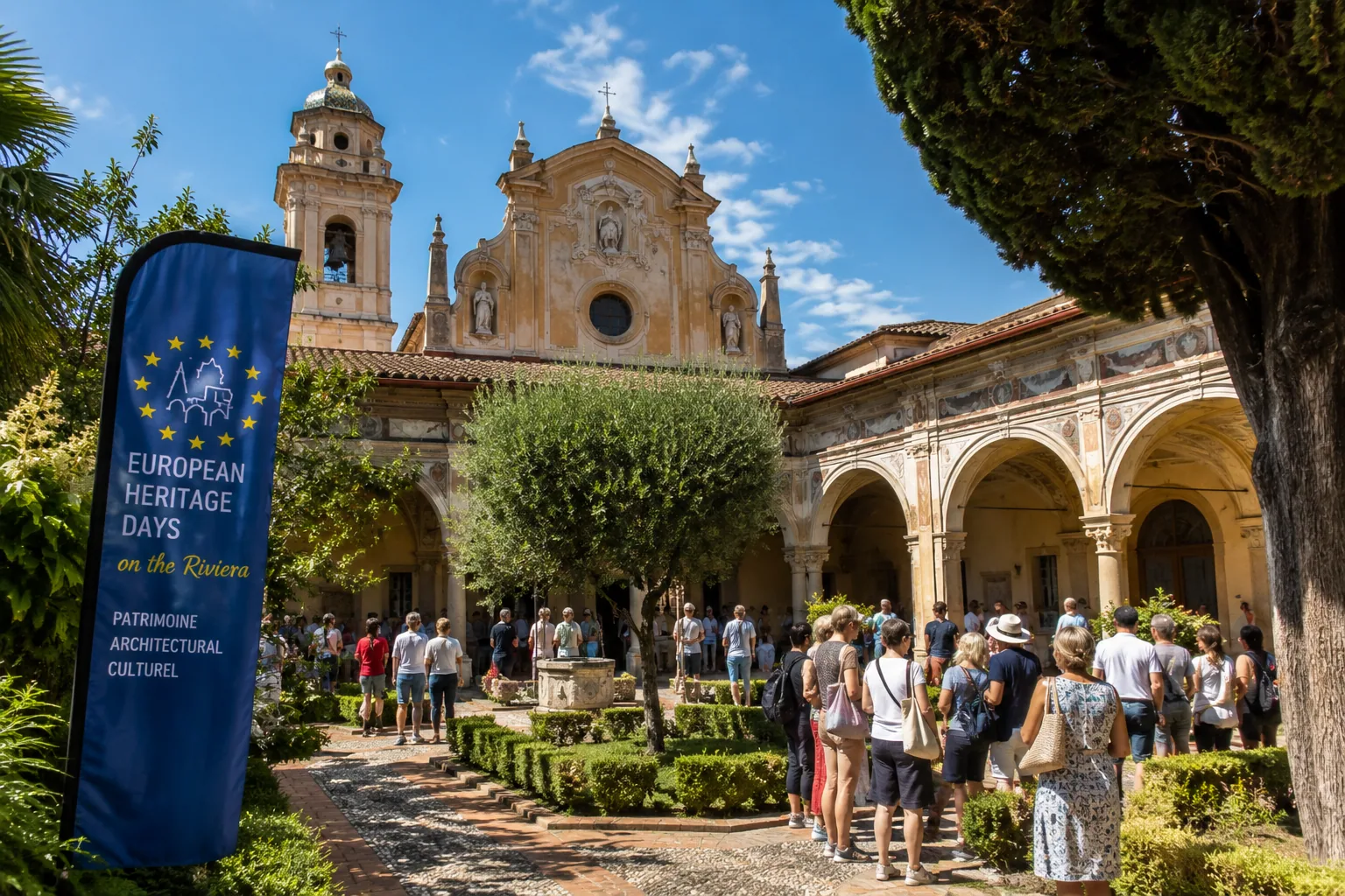 Project illustration for European Heritage Days on the Riviera
