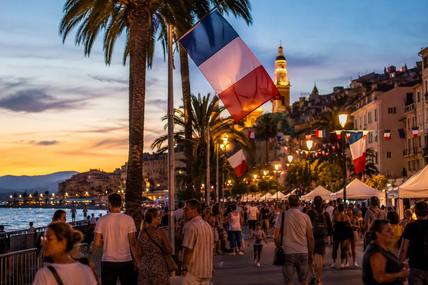 Project illustration for Fête nationale / Bastille Day on the Riviera