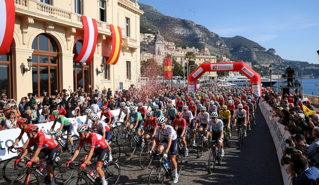 Project illustration for Grand Départ / start of La Vuelta in Monaco