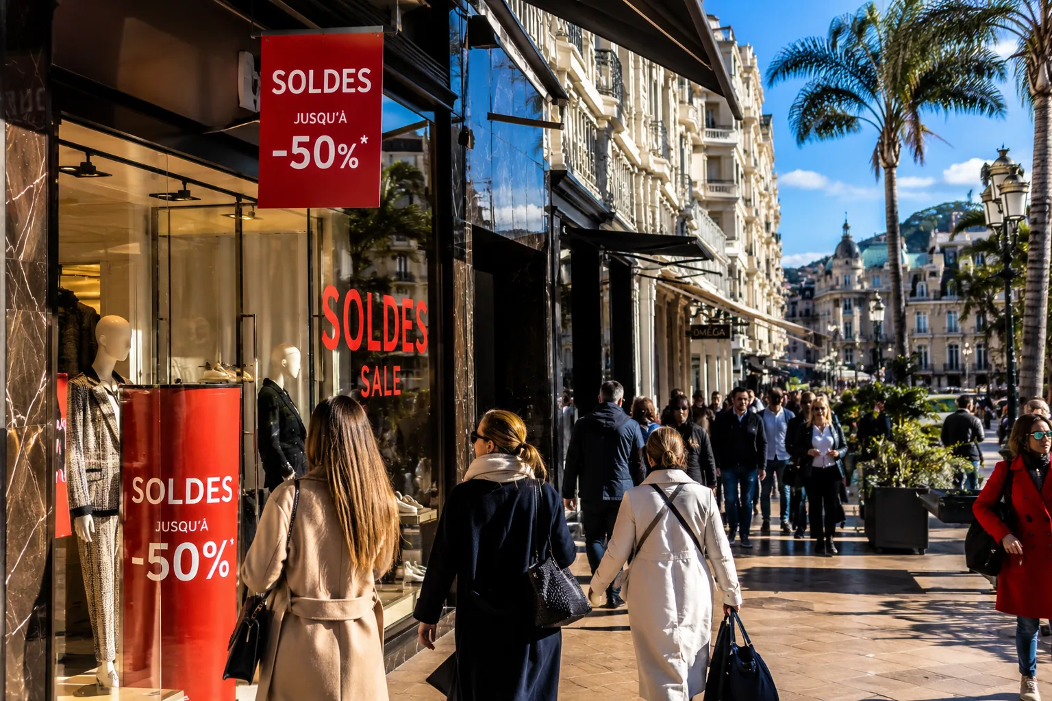Project illustration for January sales on the Riviera