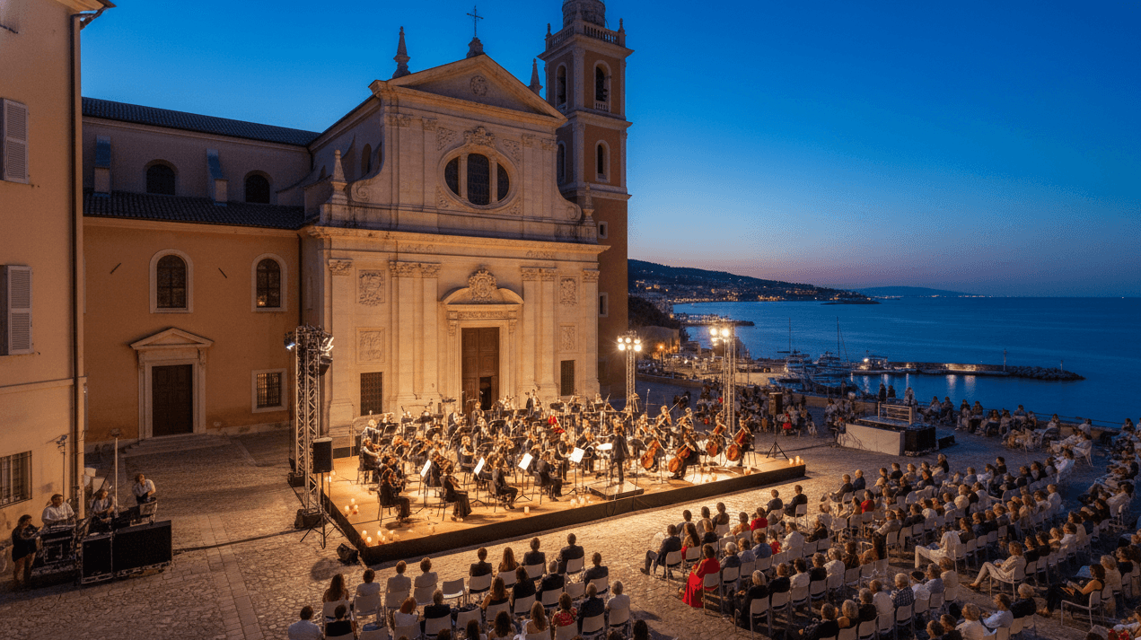 Project illustration for Menton Music Festival
