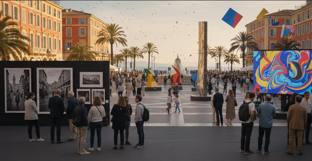 Project illustration for Ongoing exhibitions in Nice
