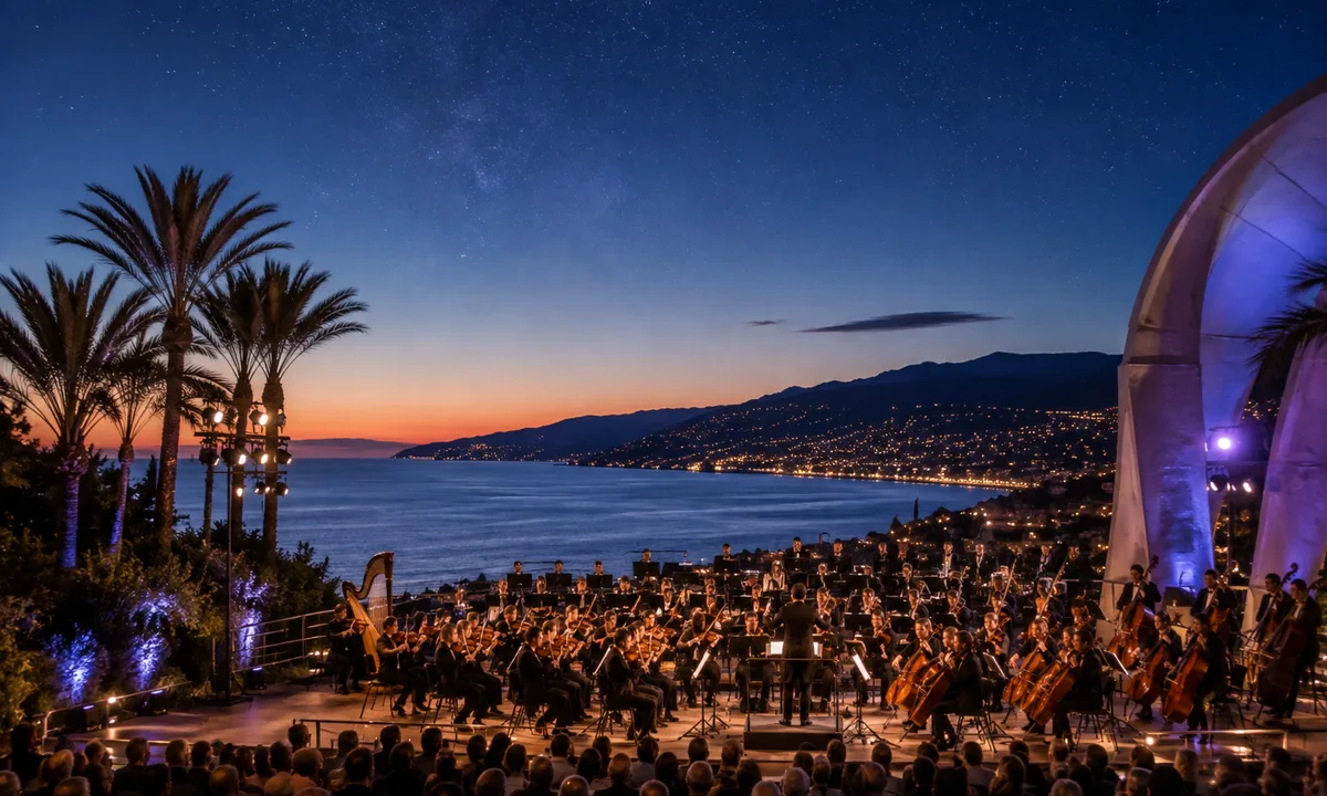 Illustrazione di progetto per Sanremo Summer Symphony: Tra il mare e le stelle