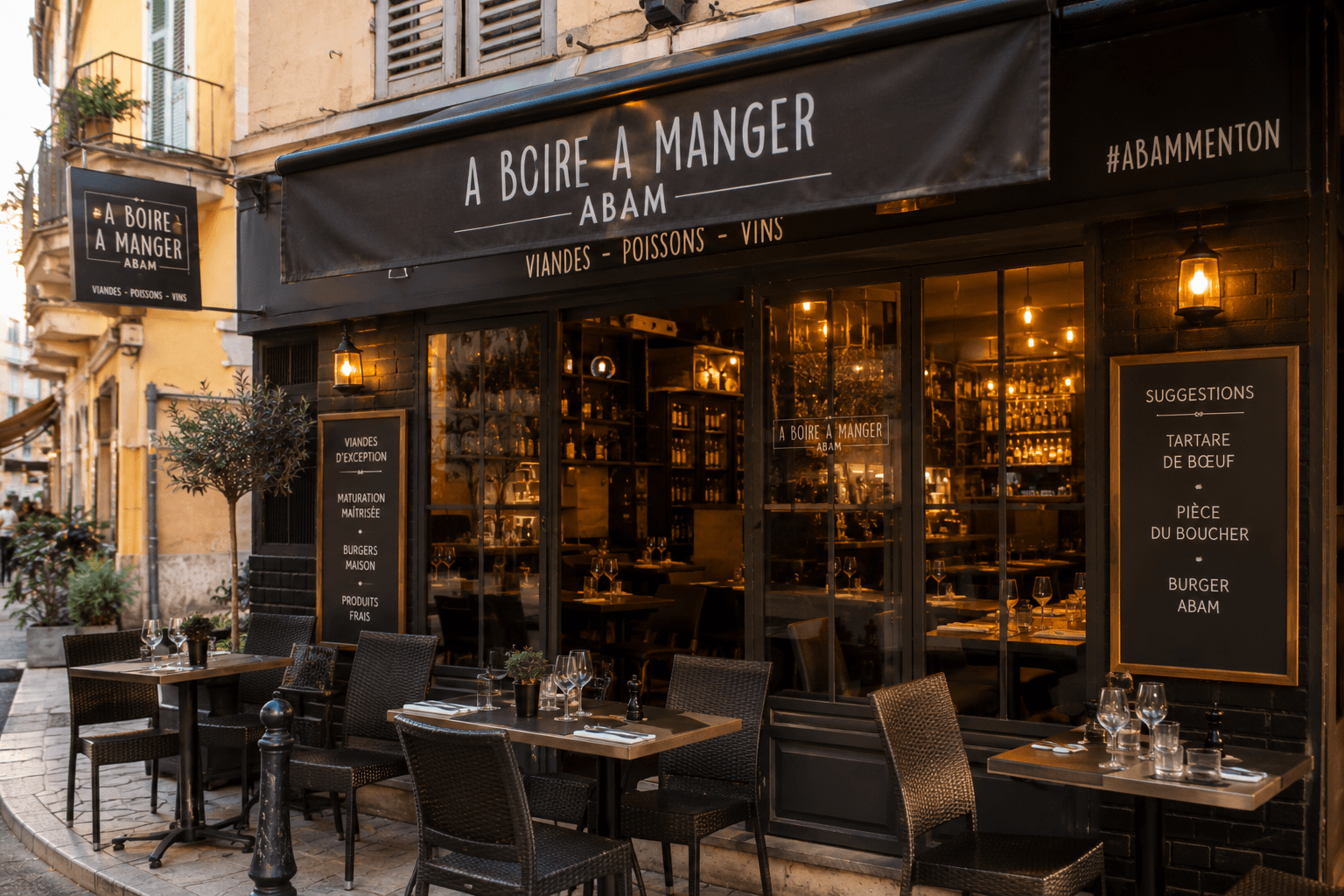 Illustration of A BOIRE A MANGER (ABAM) in Menton