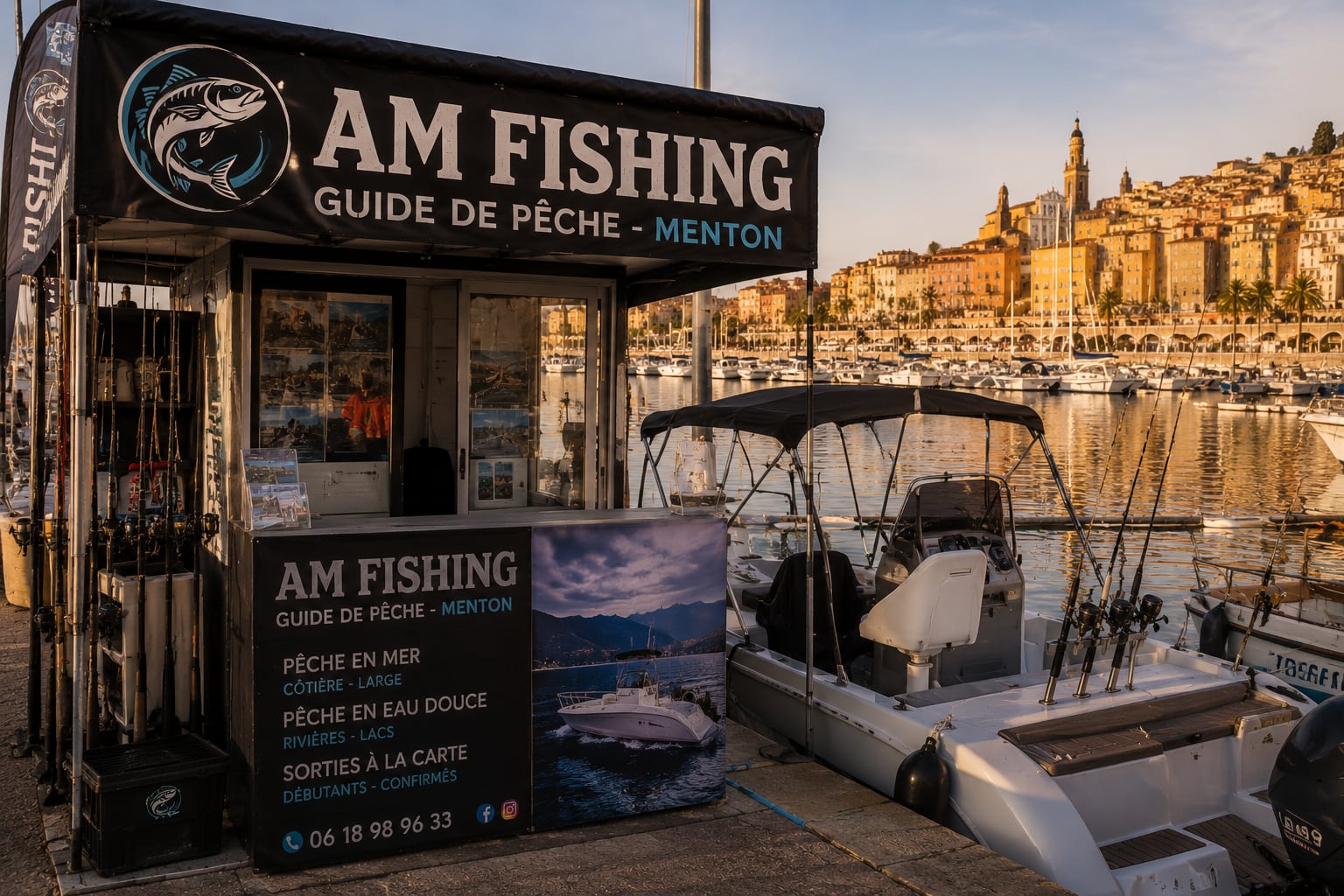 Illustration of AM Fishing in Menton