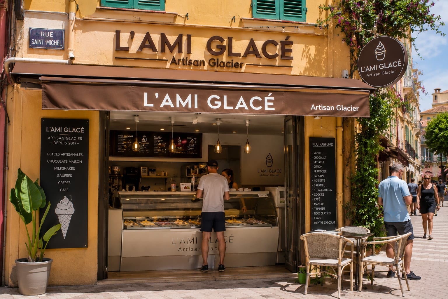 Illustration of L'Ami Glacé in Menton