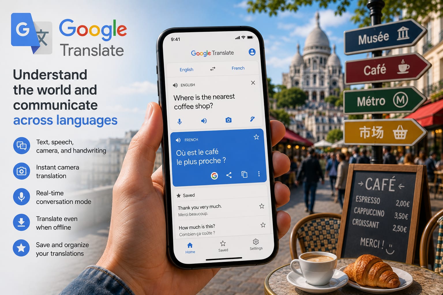 Google Translate app card illustration