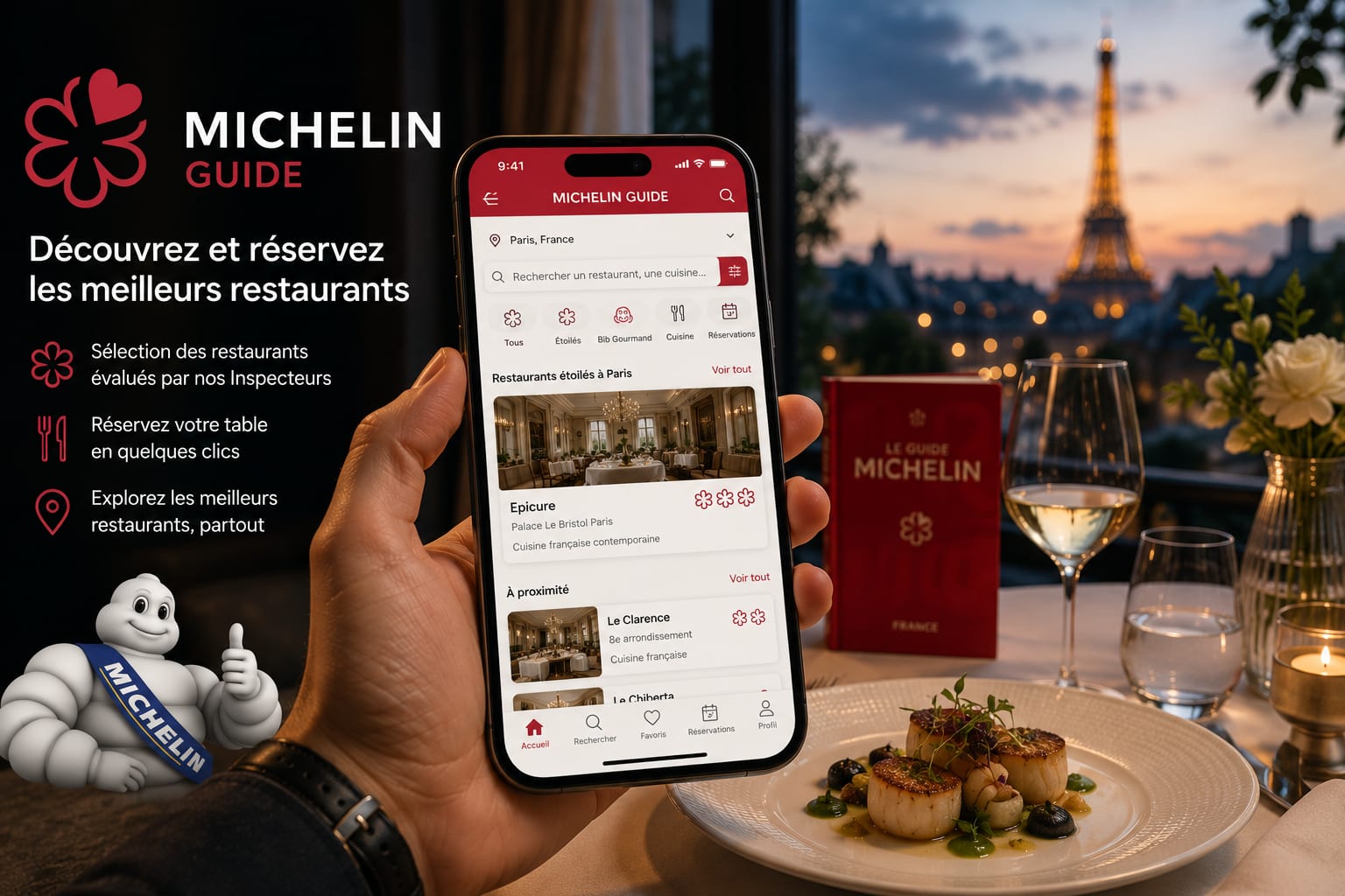 MICHELIN Guide app card illustration