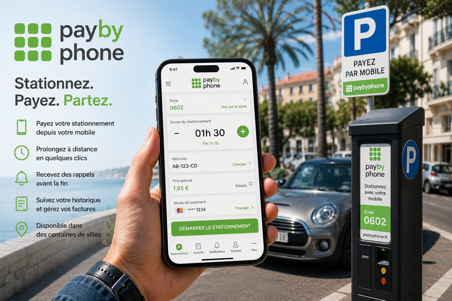PayByPhone app card illustration