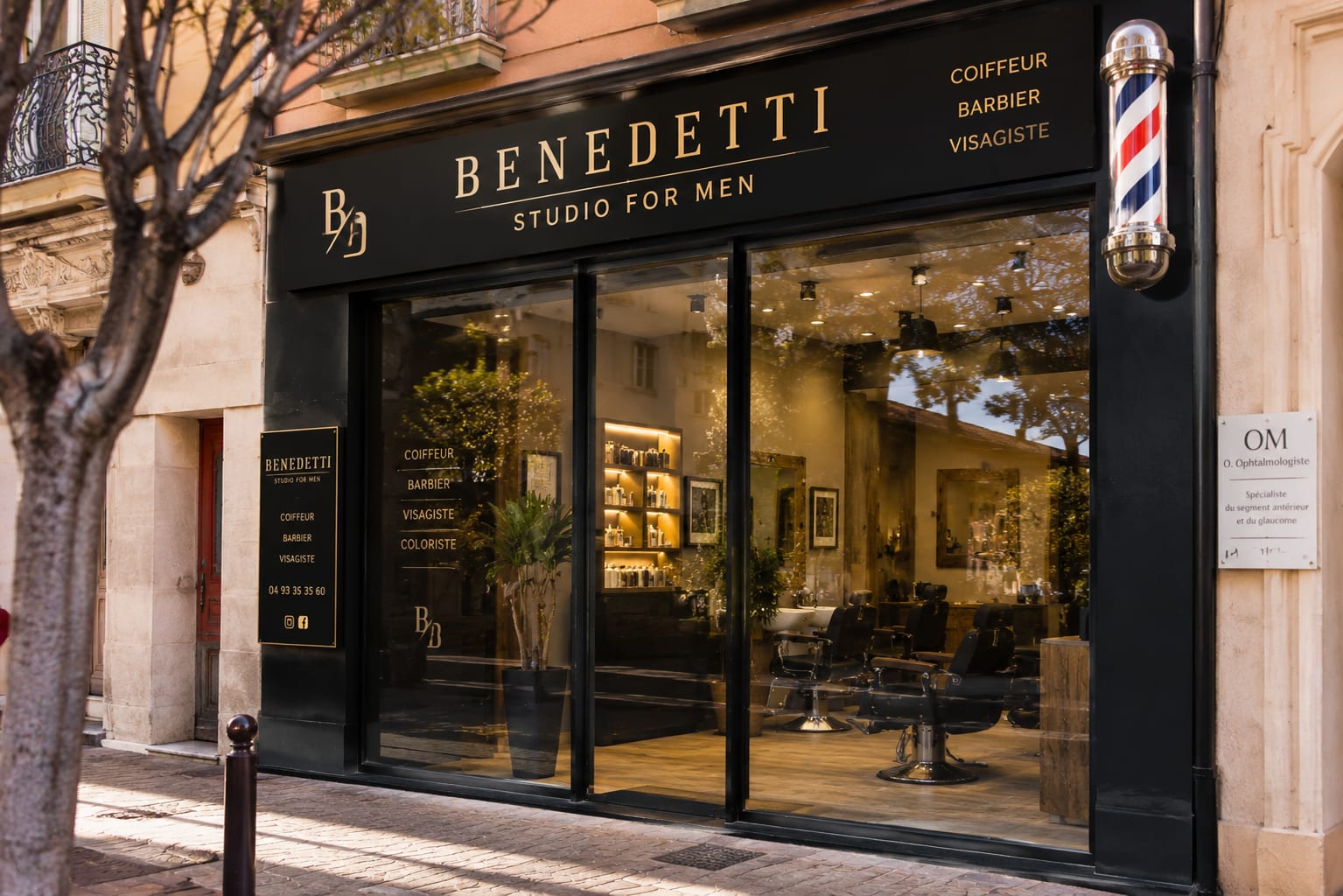 Illustration of Benedetti Studio for Men in Menton