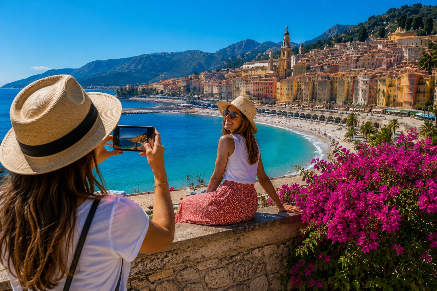 Illustration of photo spots in Menton
