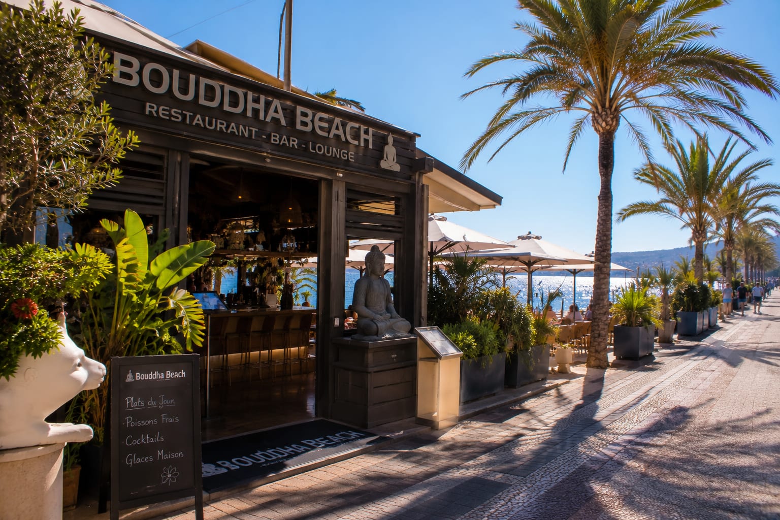 Illustration of Bouddha Beach in Menton