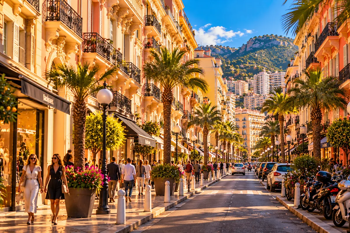 Illustrazione del Boulevard de la Republique a Beausoleil