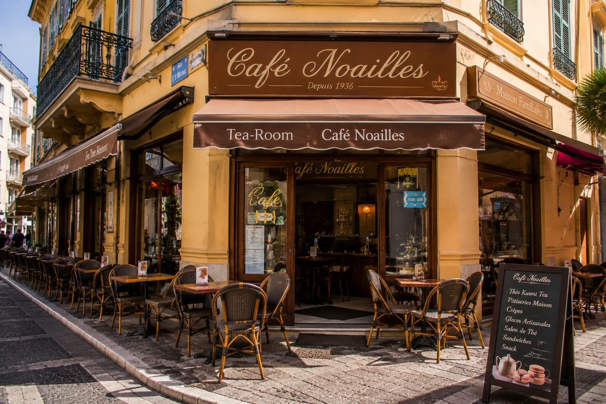 Illustration of Café Noailles in Menton