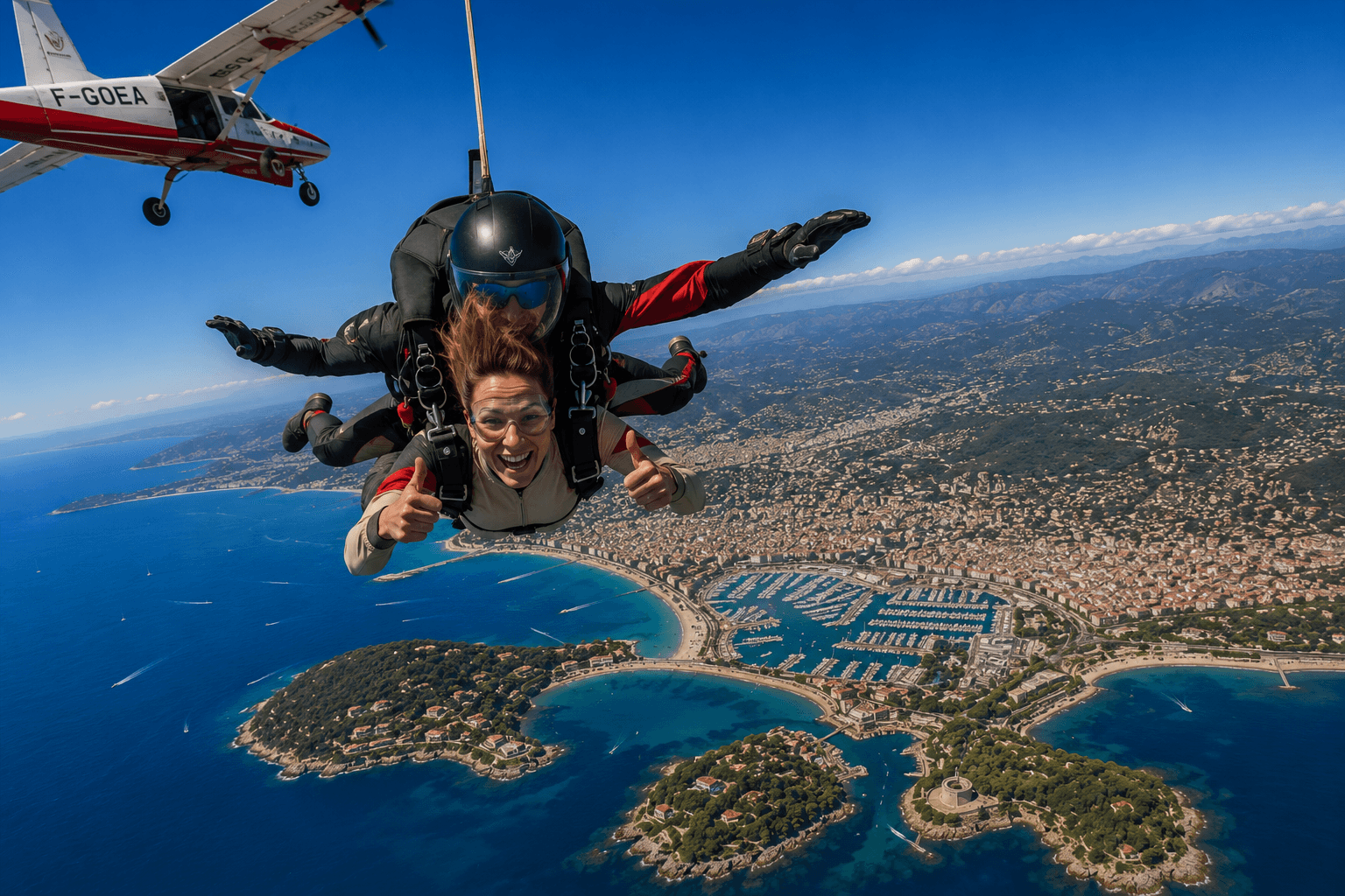 Illustration of Cannes & Fréjus skydiving