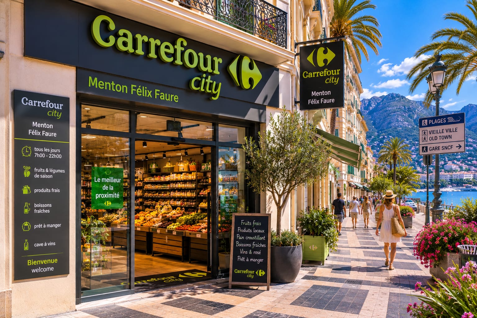 Illustration of Carrefour City Menton Félix Faure