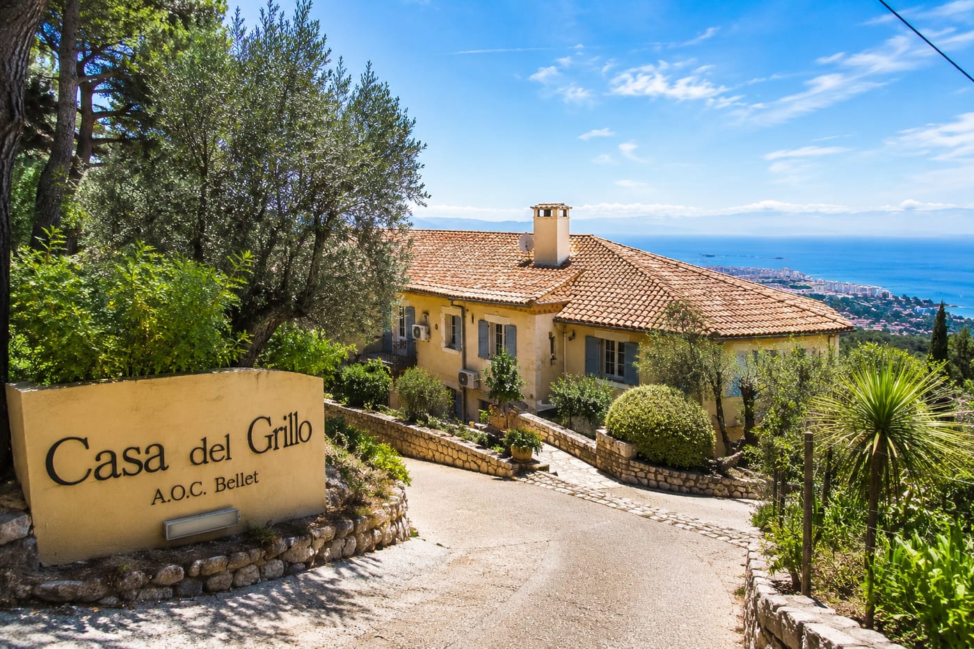 Illustration of Casa del Grillo near Ventimiglia