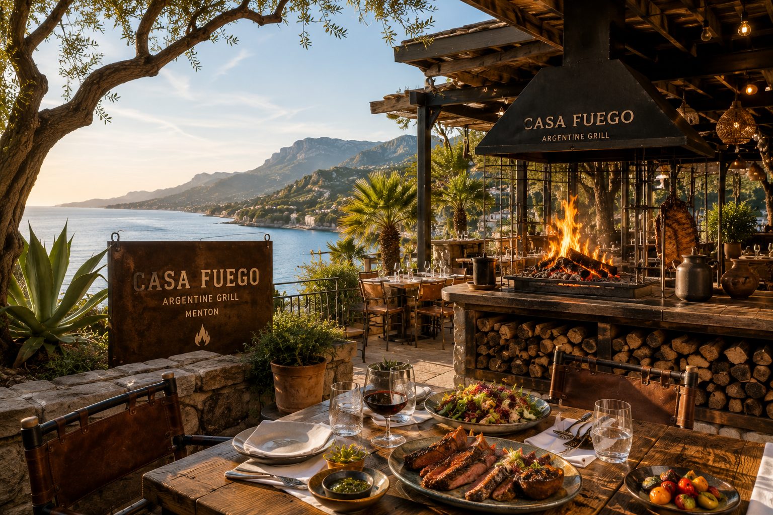 Illustration of Casa Fuego in Menton