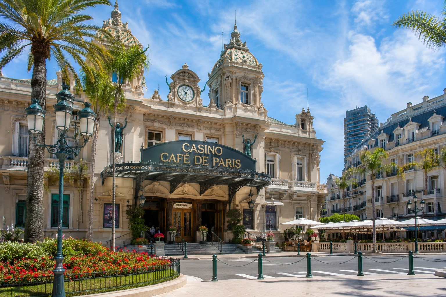 Illustration of Casino Cafe de Paris in Monaco