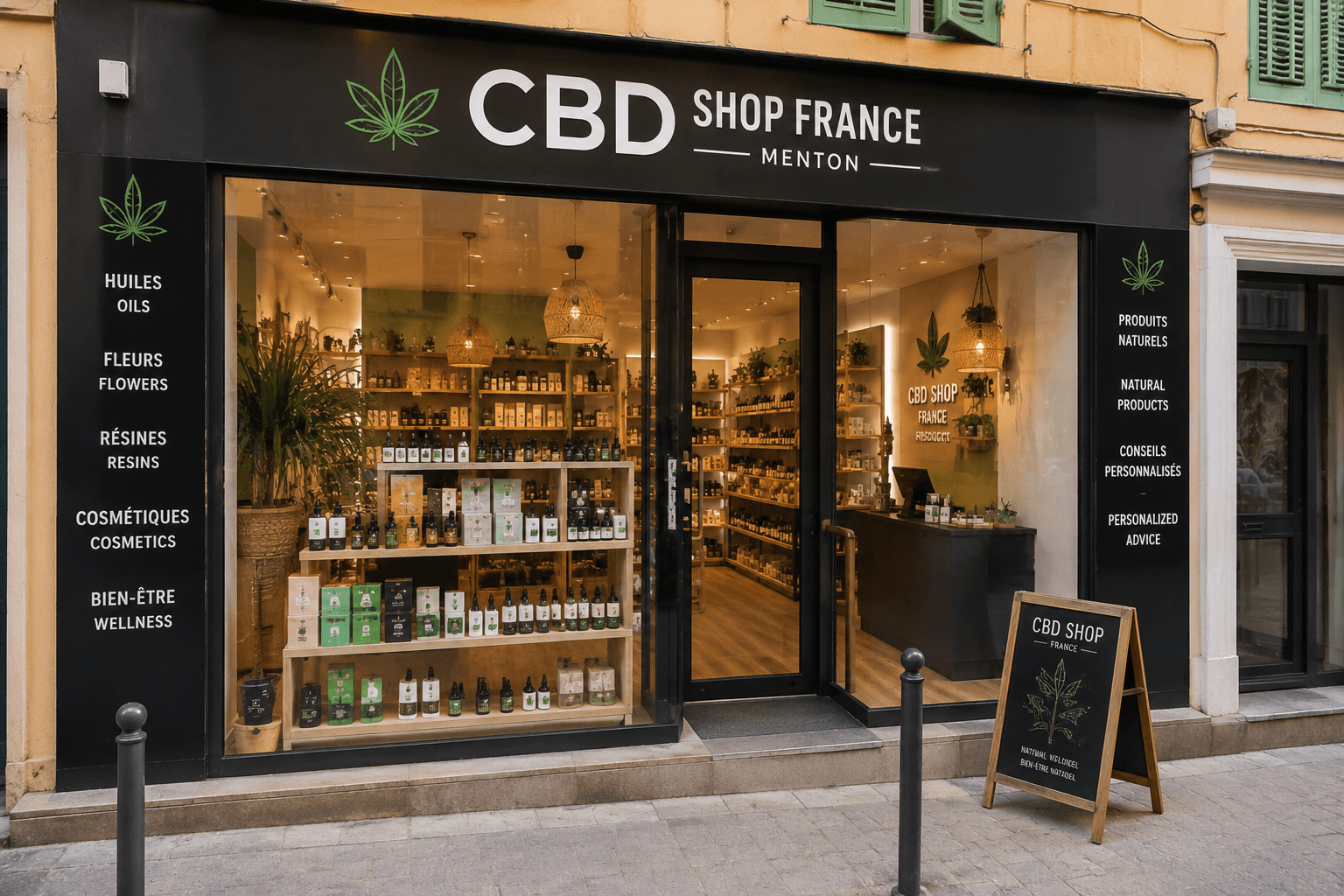 Illustration of CBD Shop France Menton in Menton
