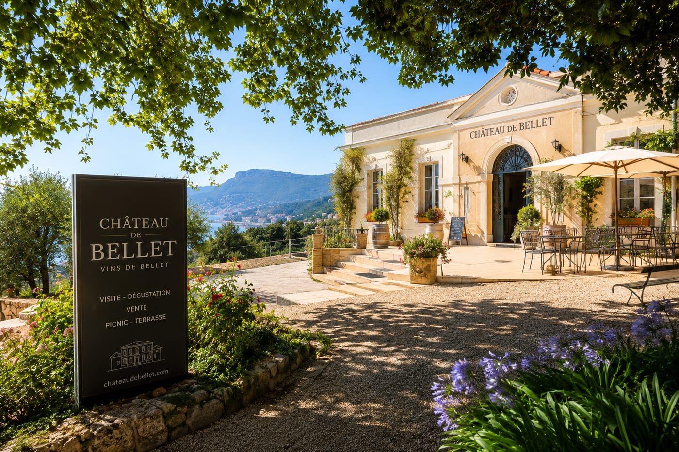 Illustration of Chateau de Bellet near Nice