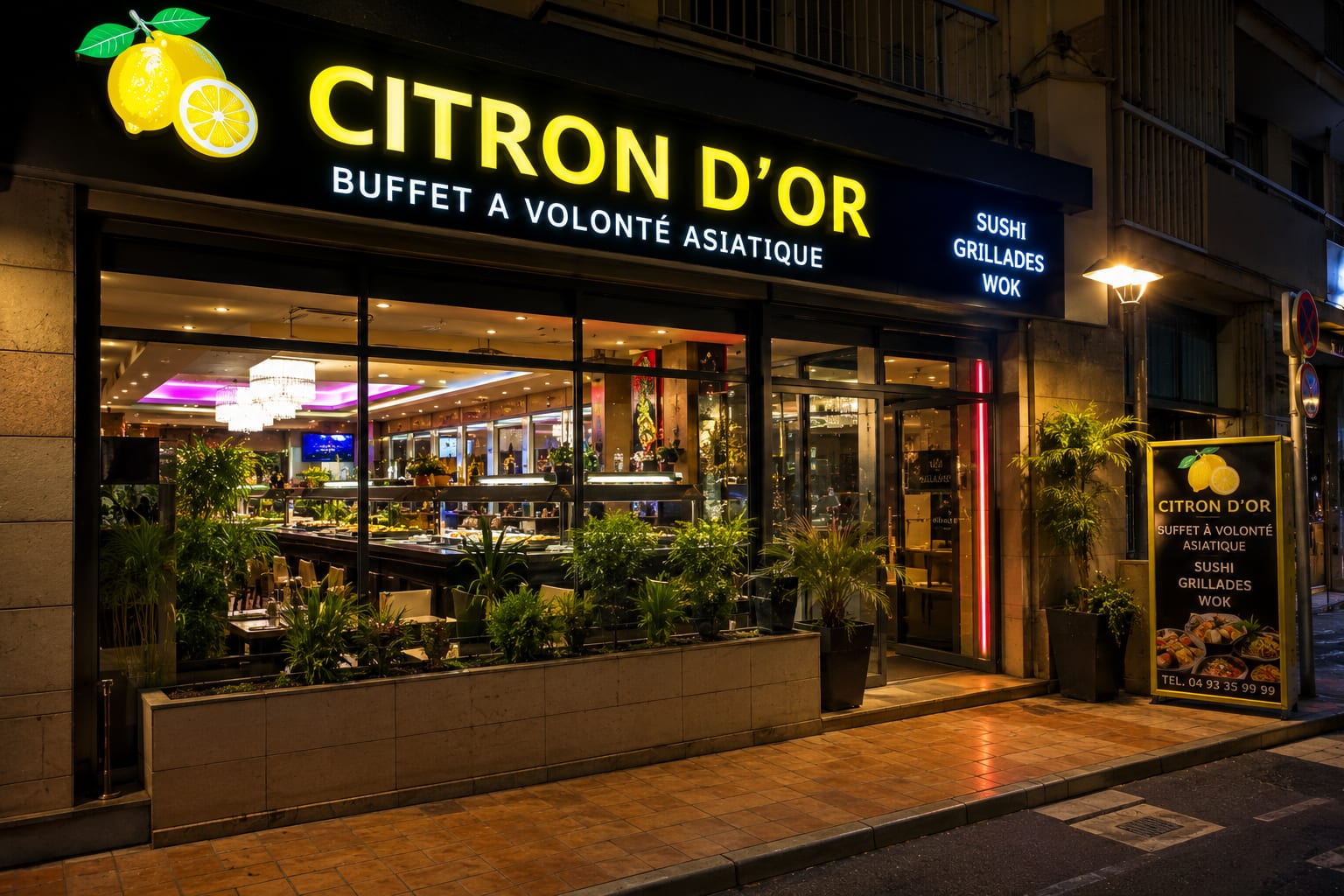 Illustration of Citron d'Or Asian buffet in Menton