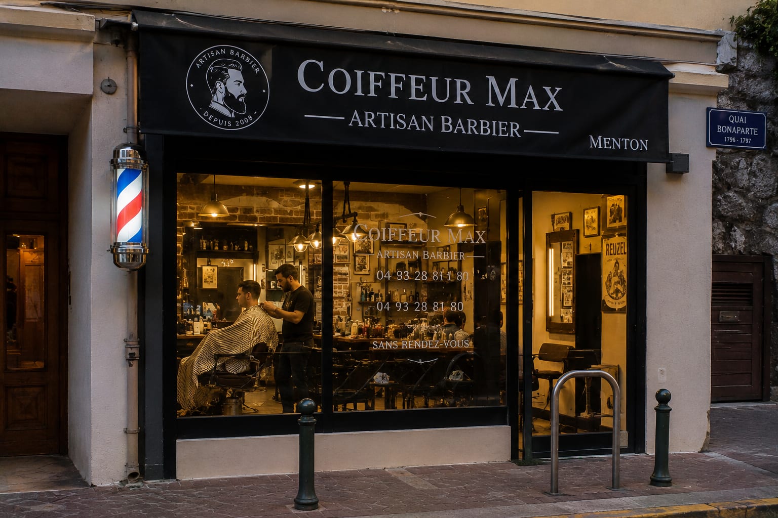 Illustration of Coiffeur Max Artisan Barbier in Menton