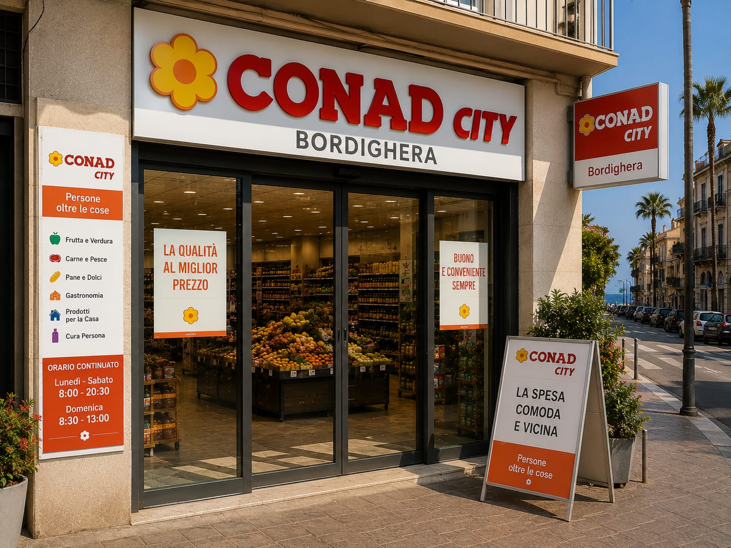 Illustration of Conad City Bordighera