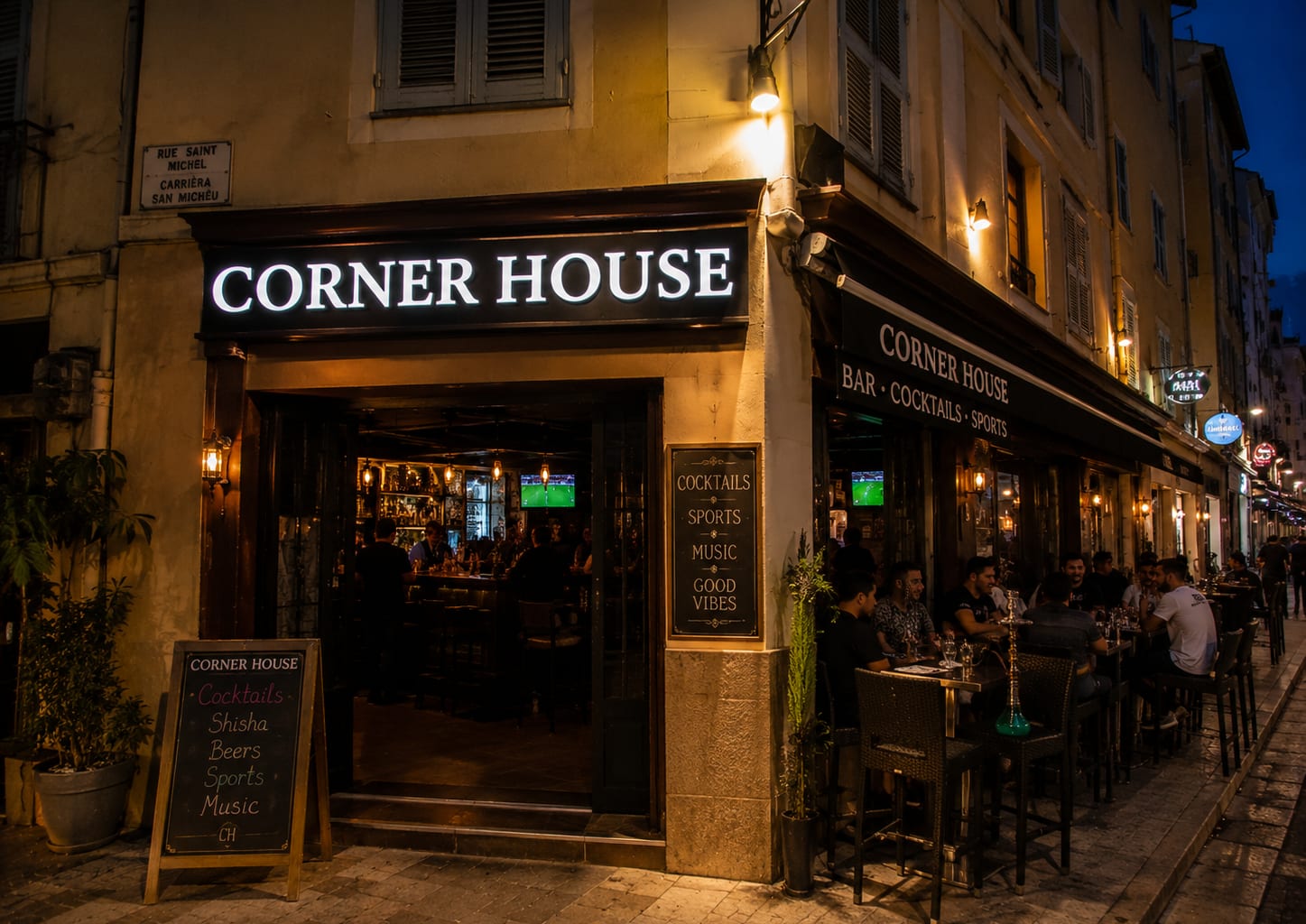 Illustration of Corner House in Menton