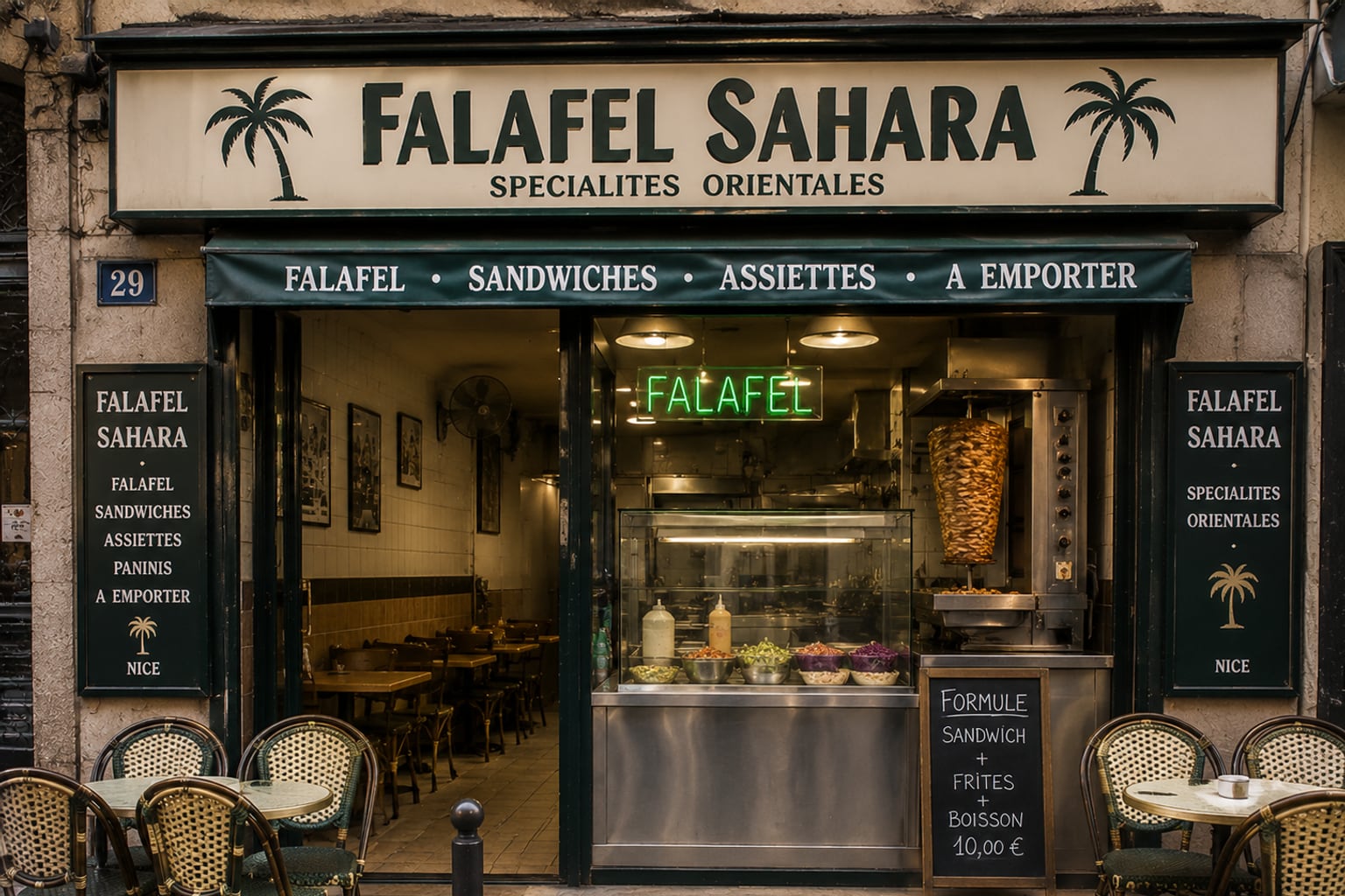 Illustration of Falafel Sahara in Nice