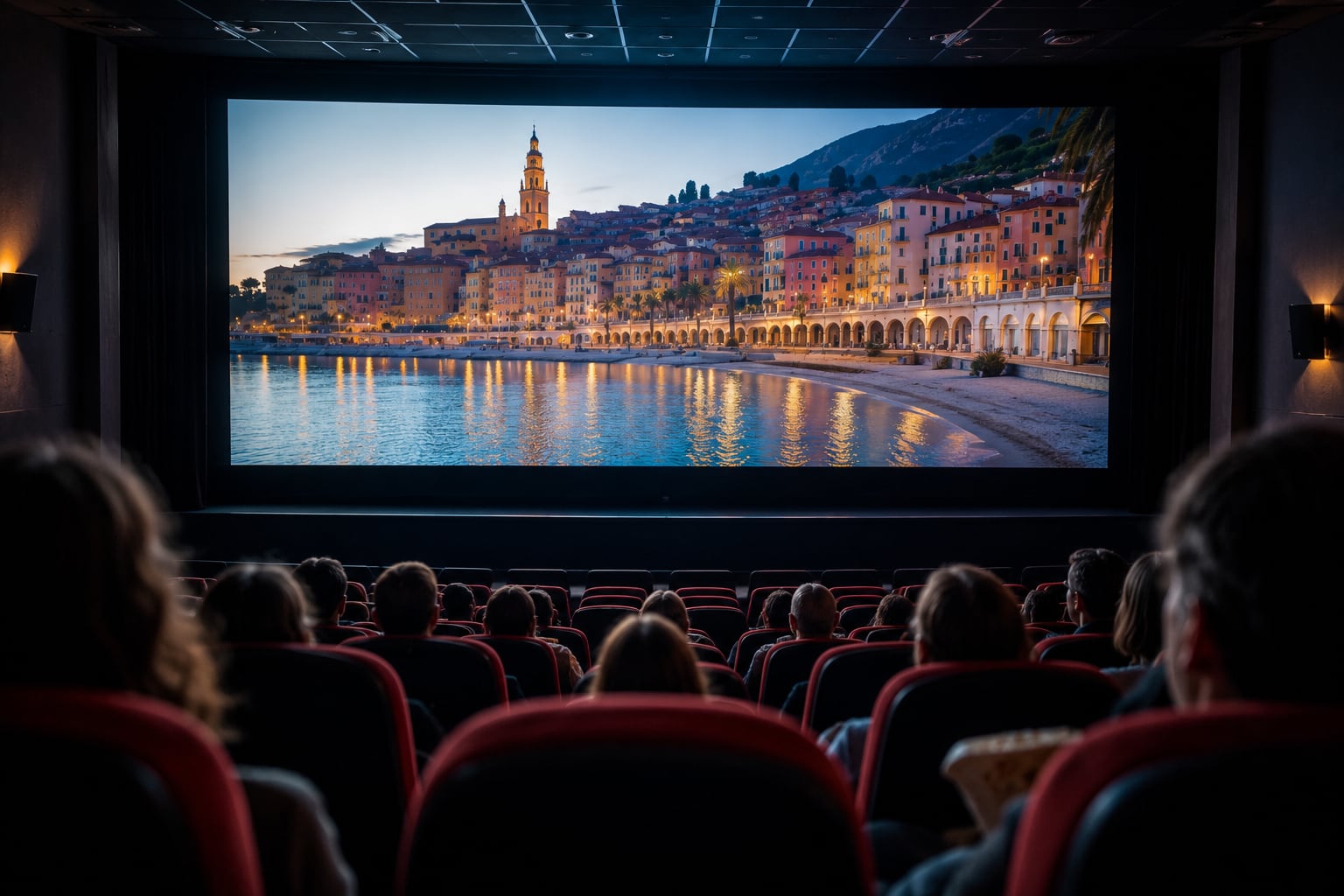Menton old town and seafront for a guide to films shot in the town