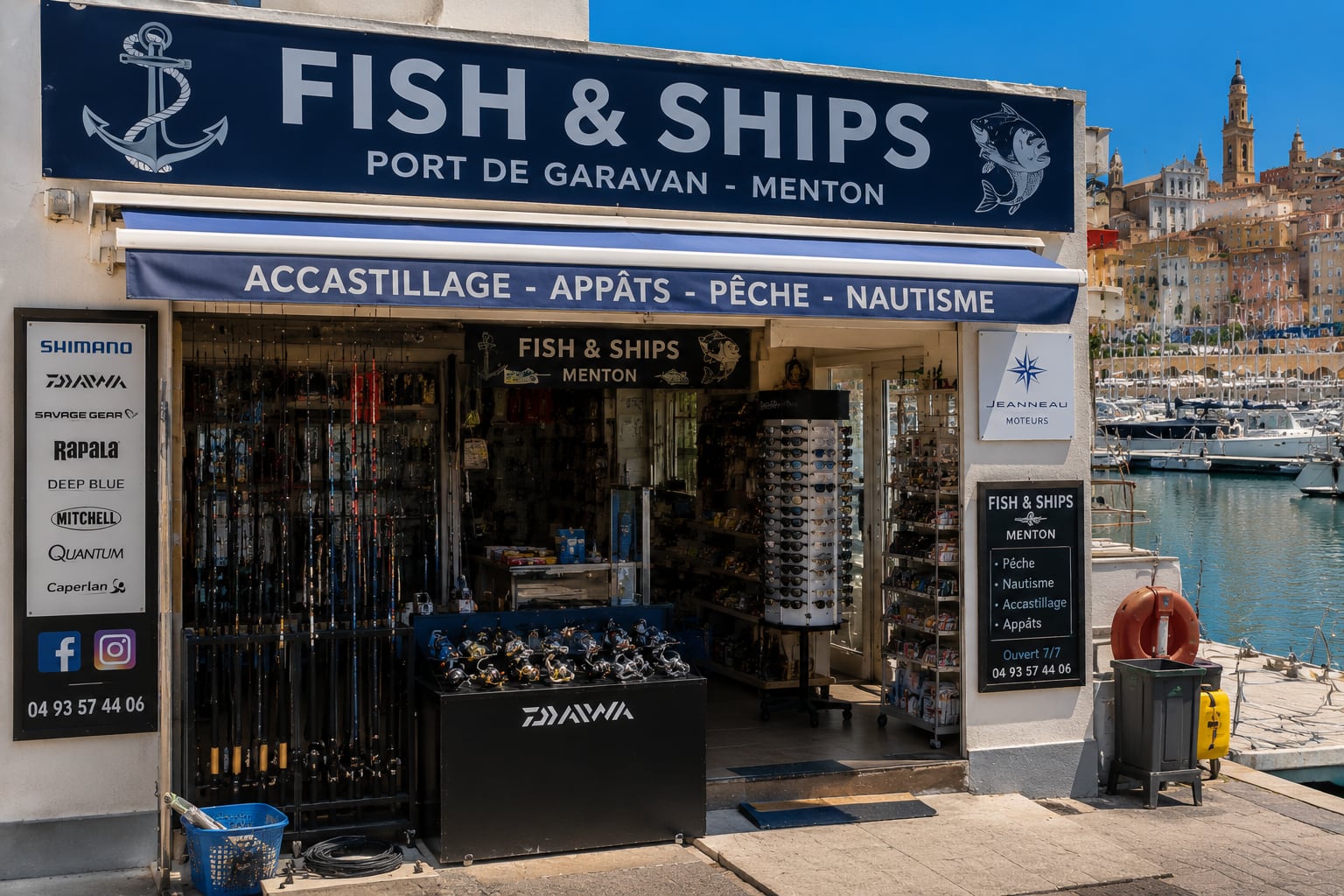 Illustration of Fish & Ships in Menton