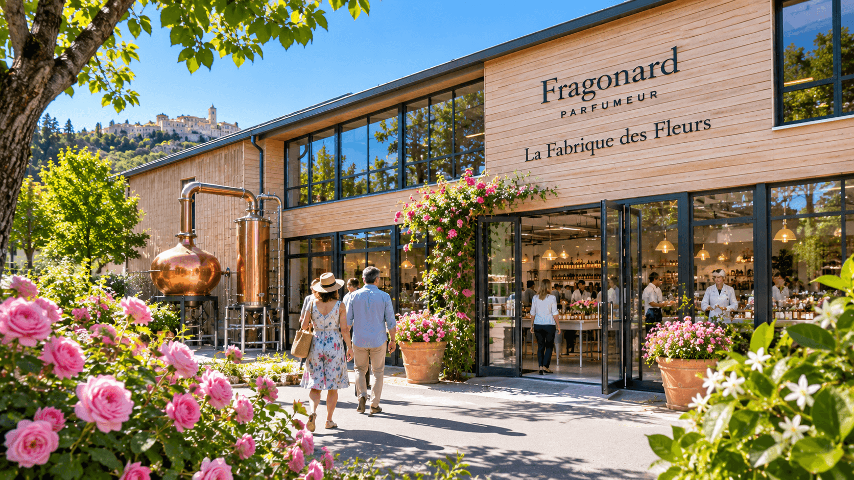 Illustration de Fragonard La Fabrique des Fleurs
