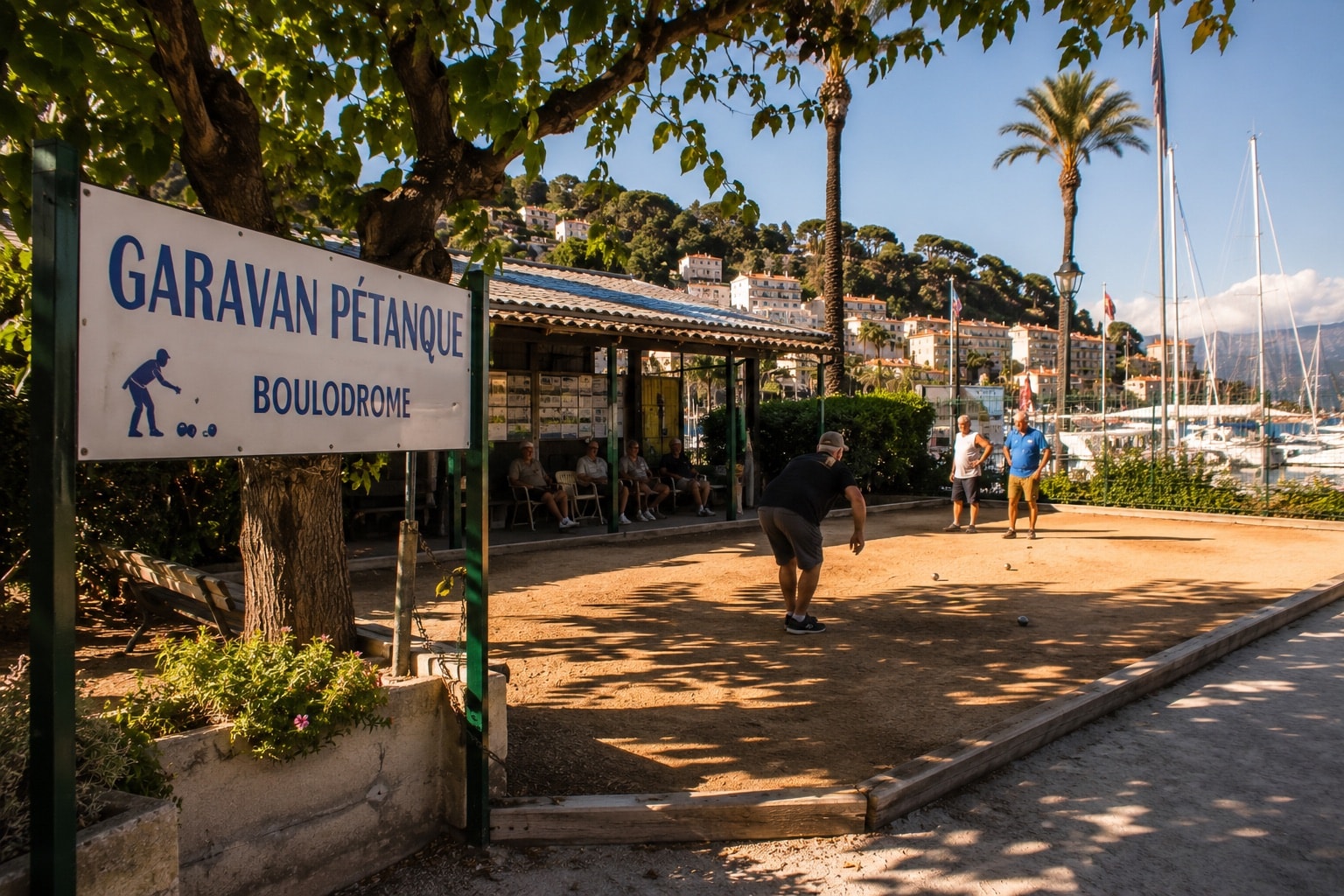 Illustration of Garavan Pétanque in Menton