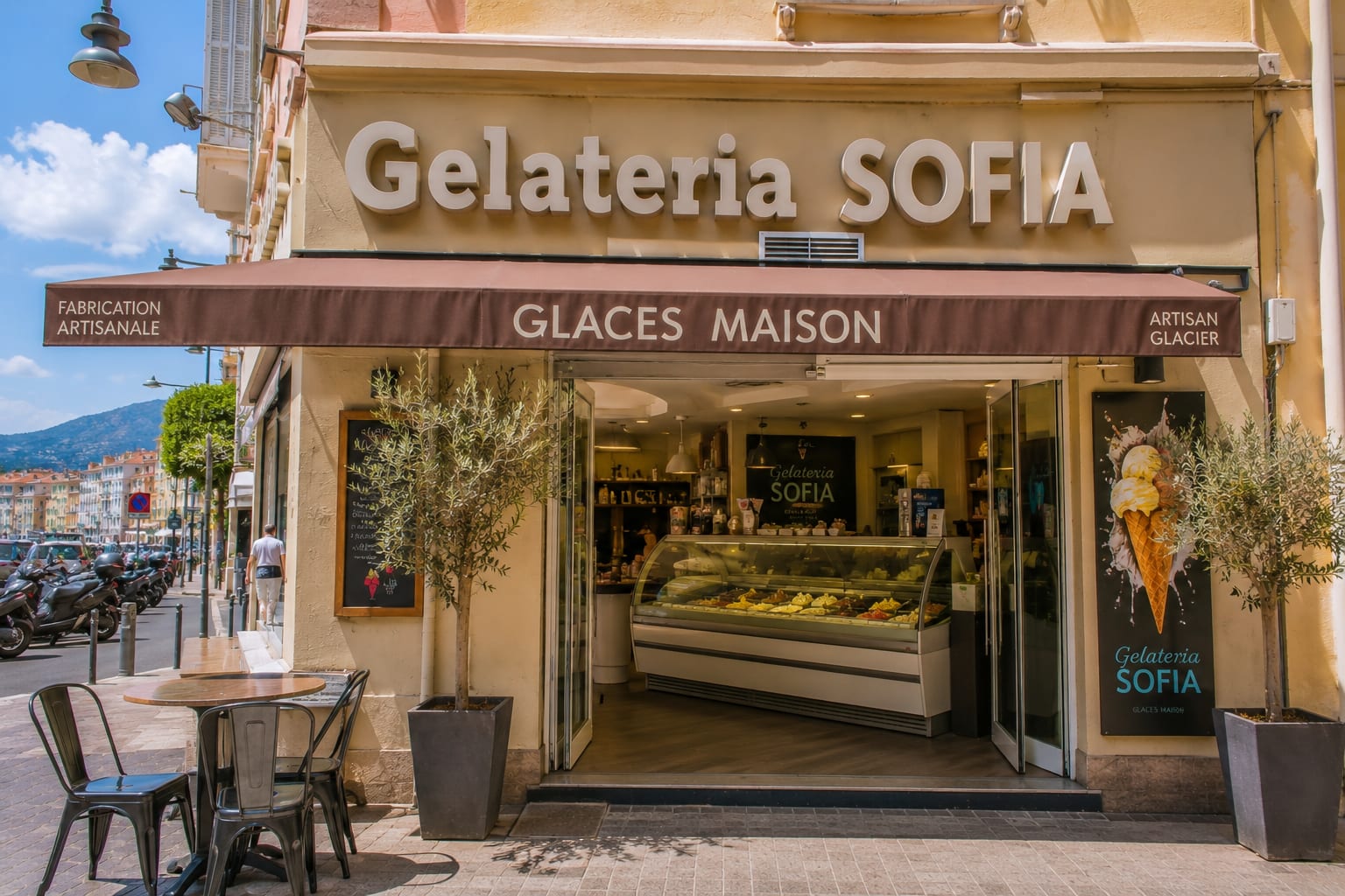 Illustration of Gelateria Sofia in Menton