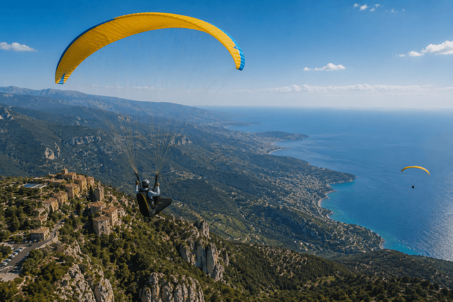 Illustration of Gourdon paragliding area