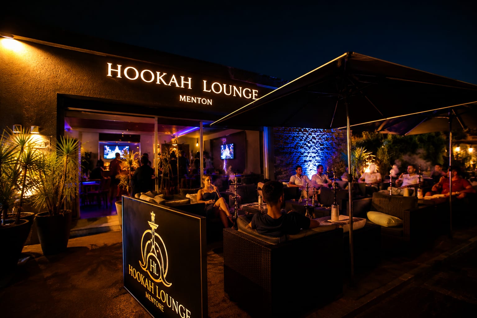 Illustration of Hookah Lounge in Menton