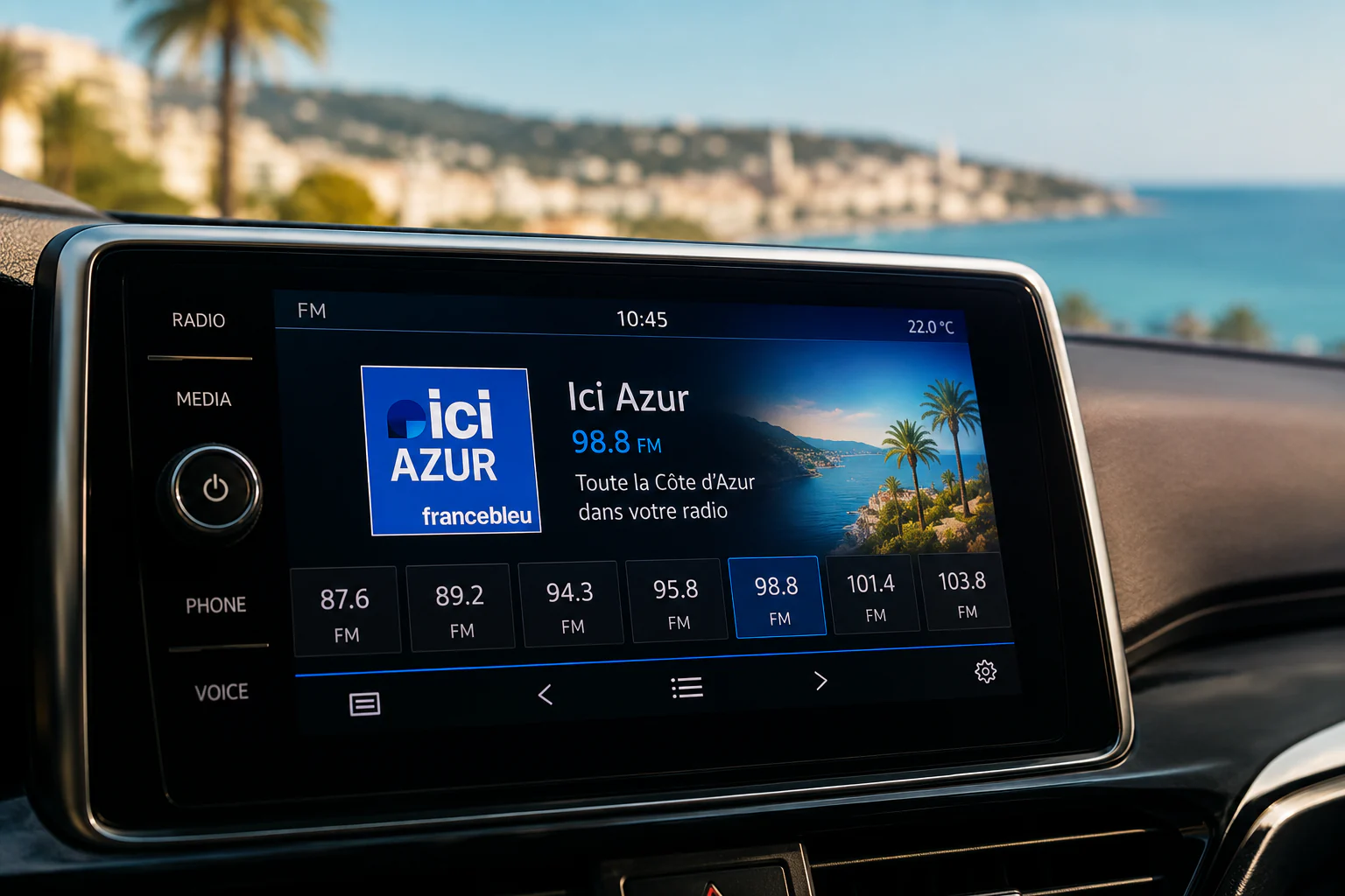 Ici Azur / France Bleu Azur logo