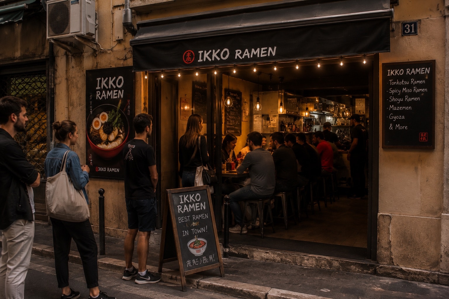 Illustration of IKKO Ramen in Nice