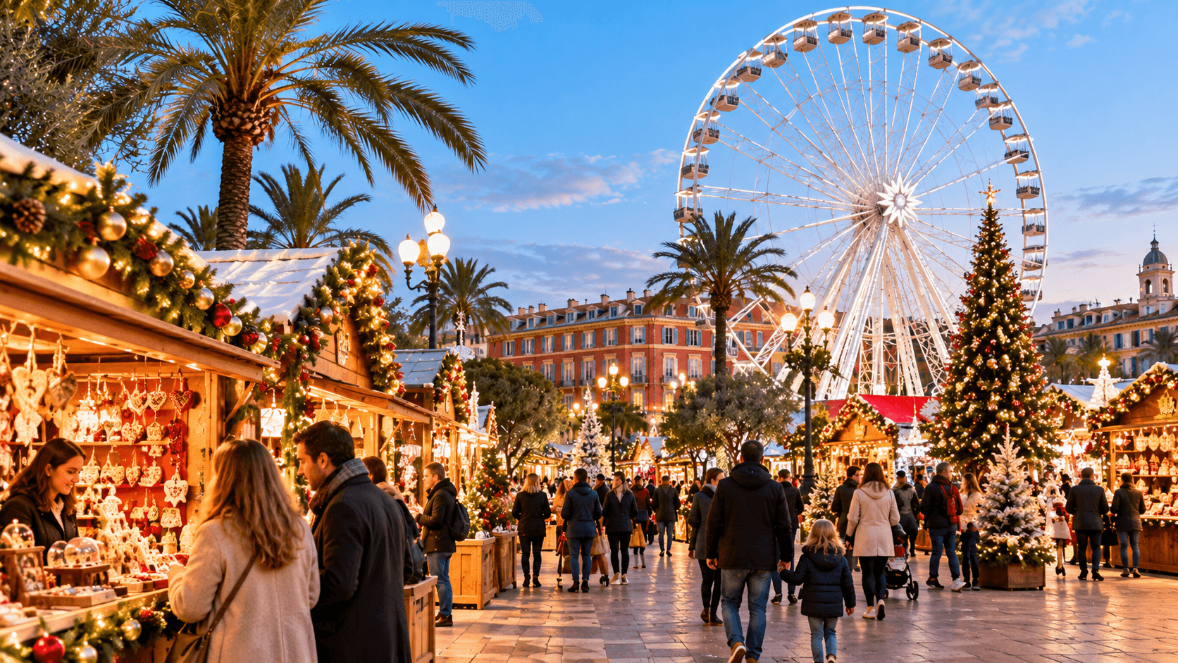 Illustration of Jardin Albert Ier — Christmas Village