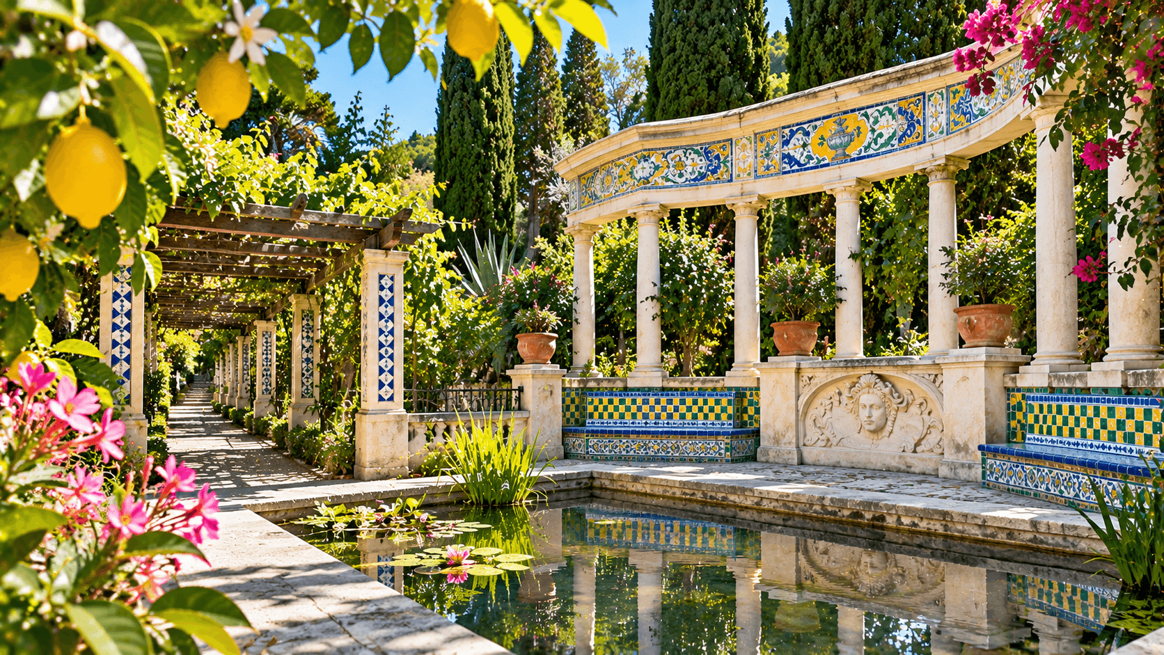 Illustration of Jardin Fontana Rosa