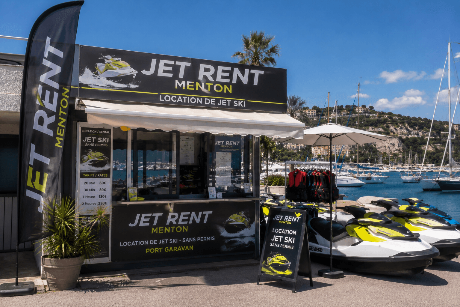 Illustration of Jet Rent Menton