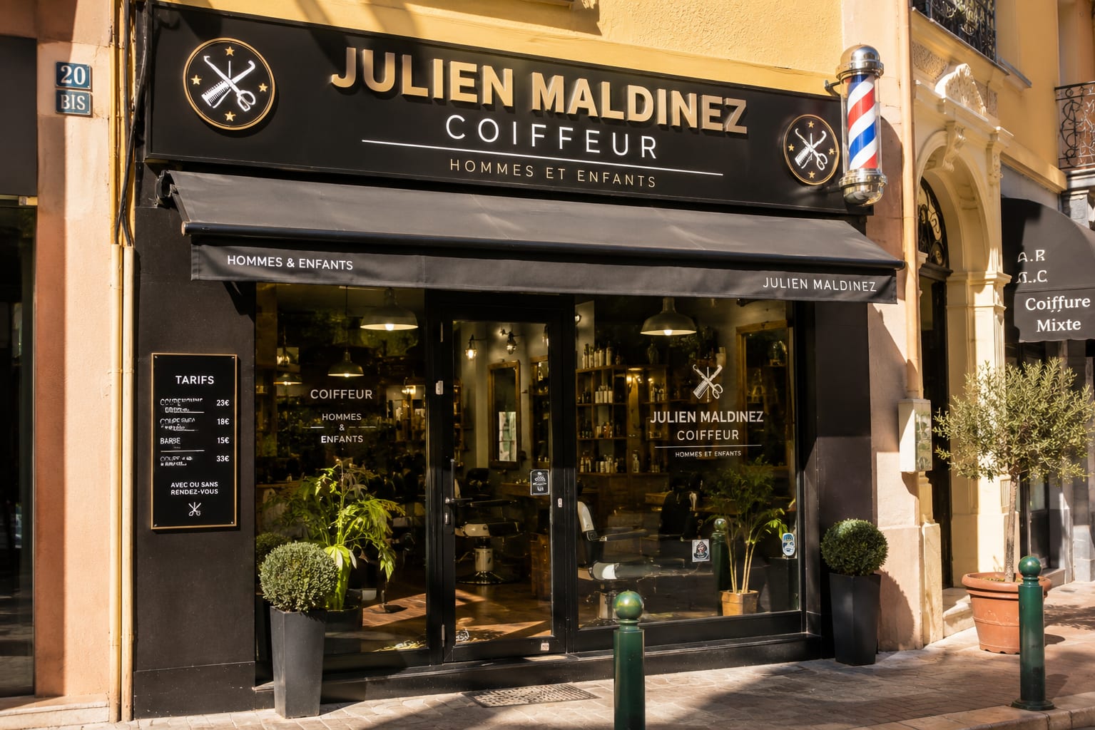 Illustration of Julien Maldinez Coiffeur Hommes et Enfants in Menton