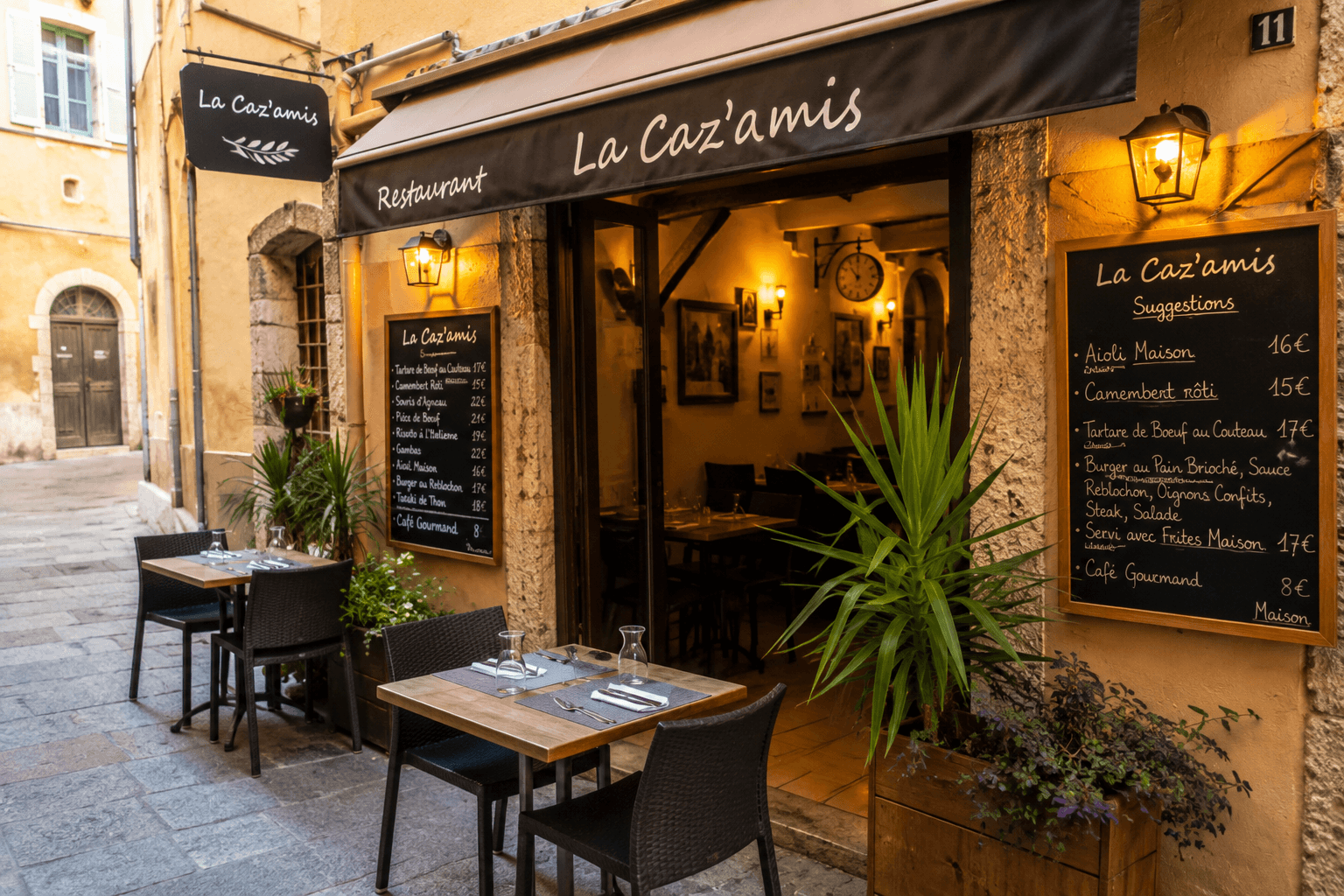 Illustration of La Caz'amis in Menton