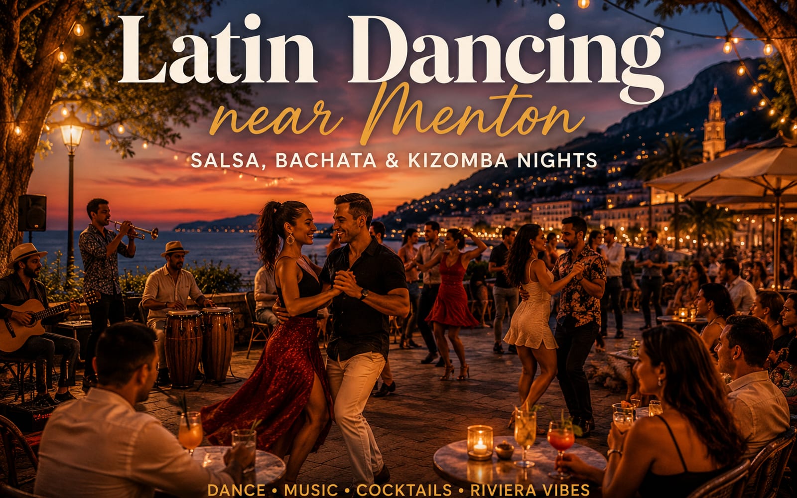 Latin dancing evening near Menton
