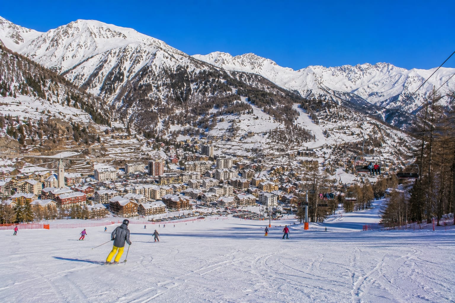 Illustration of Limone Piemonte in Italy