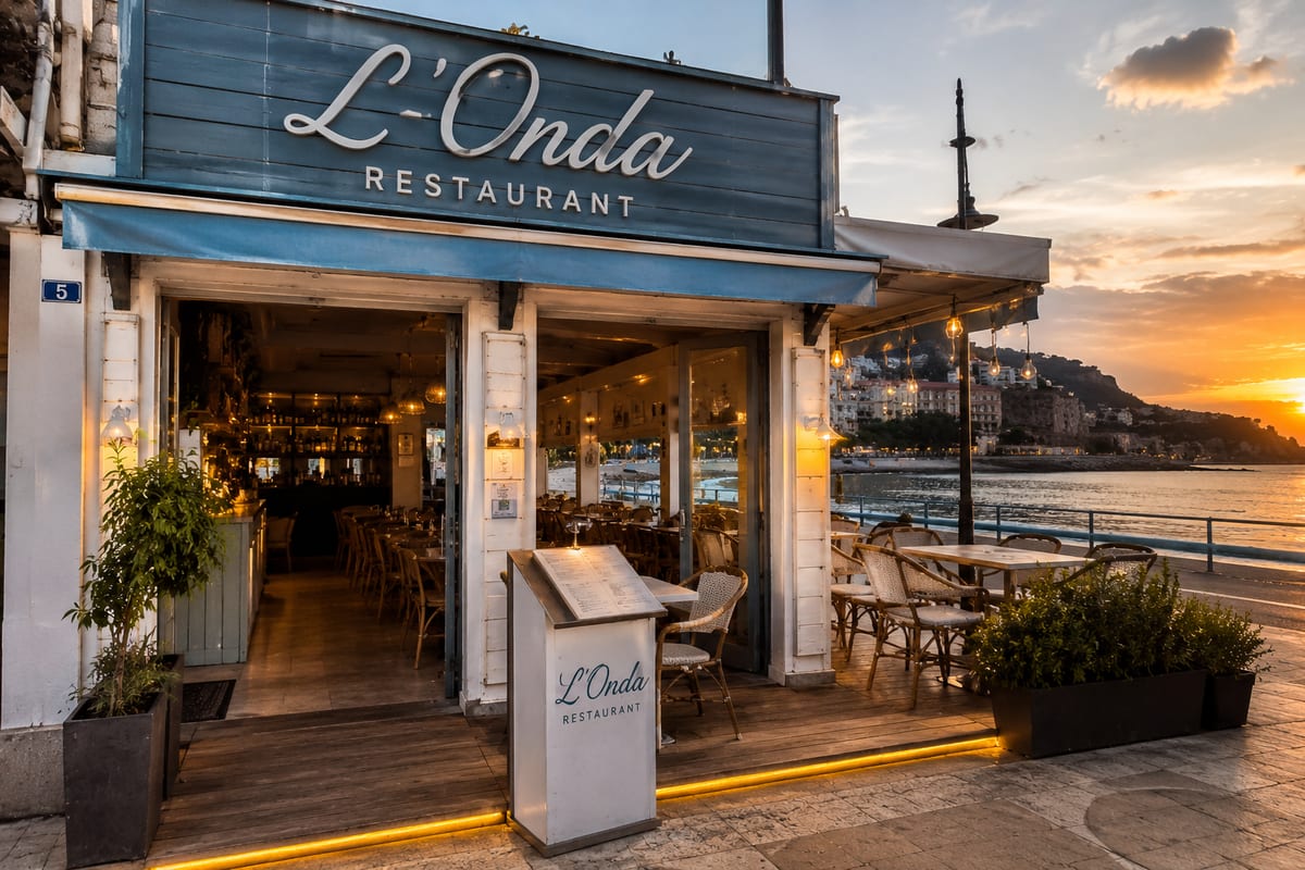 Illustration of L'Onda Restaurant in Menton