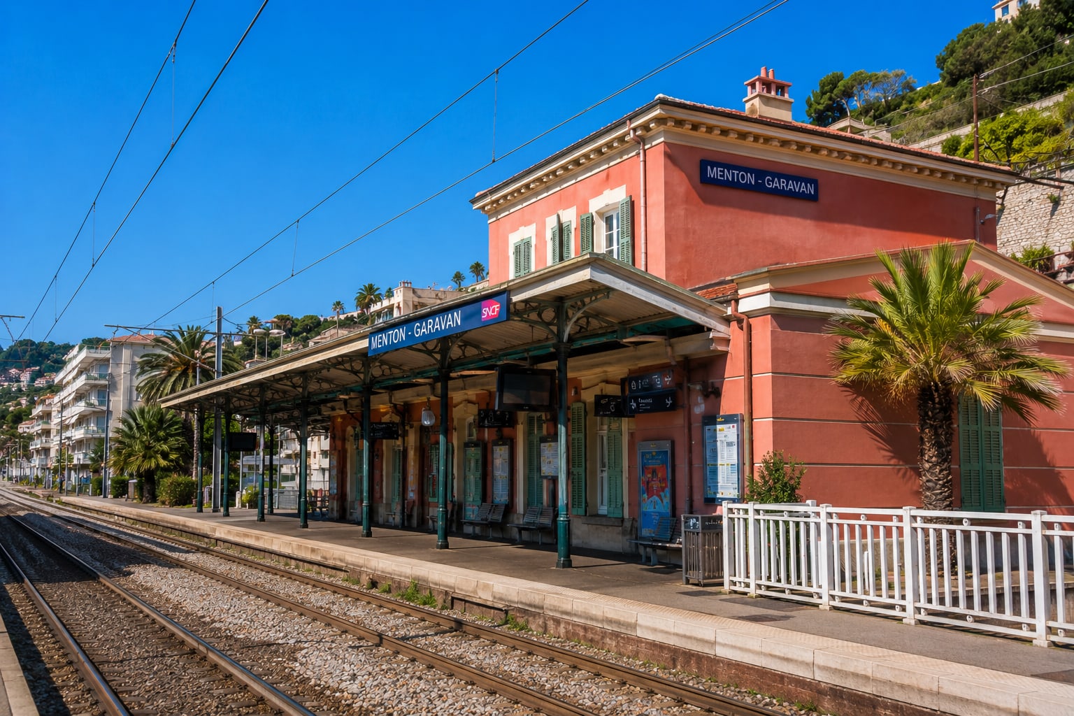 Illustration of Menton Garavan Station