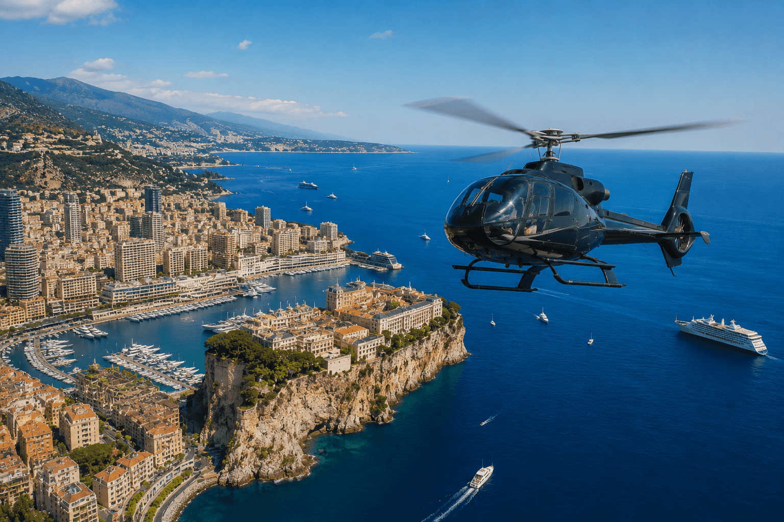 Illustration of Monaco helicopter experiences